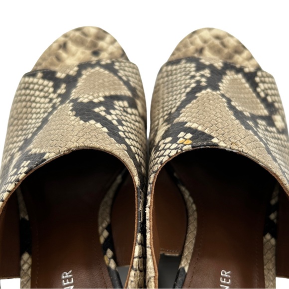 Donald J Pliner Fleur Slingback Snake Embossed Wedge Sandal (9M) - Picture 11 of 16